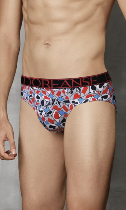 İskambil Zar Desenli Erkek Slip Doreanse 1027