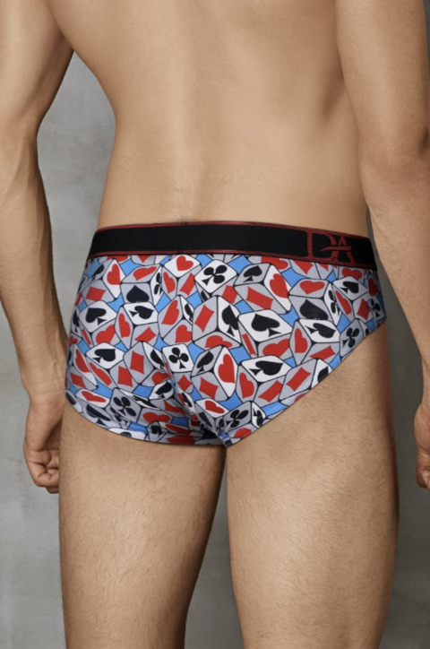 İskambil Zar Desenli Erkek Slip Doreanse 1027 - 2