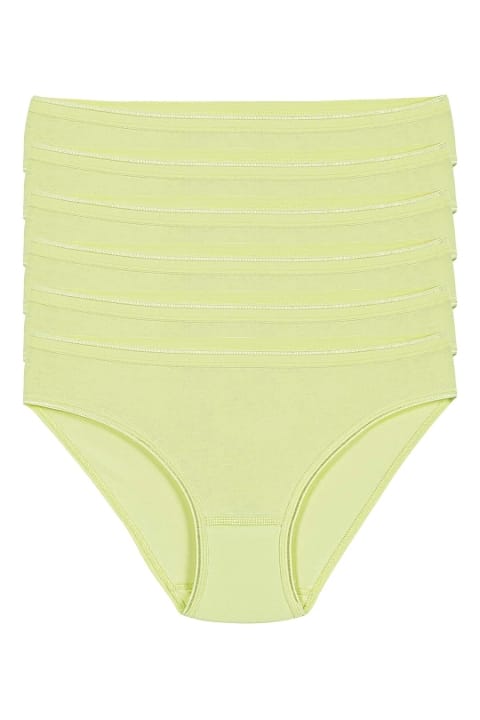 Yüksek Bel Pamuklu Likralı Bikini Kadın Külot Yıldız 3722 - Yeşil