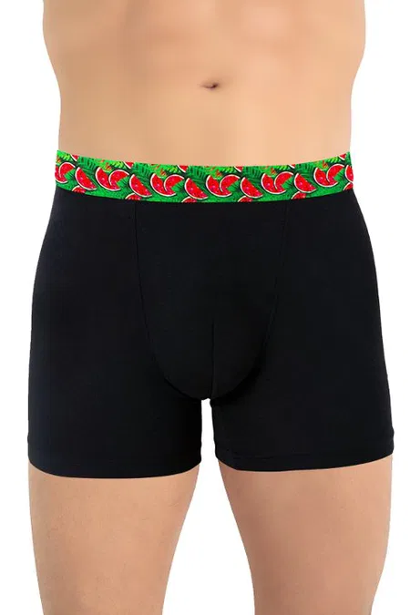 Micro Modal Esnek Bel Boxer Öts 135003 - Siyah