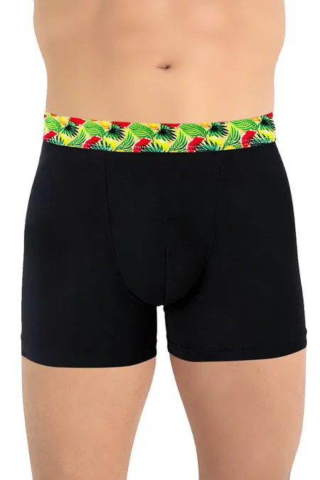 Micro Modal Esnek Bel Boxer Öts 135003 - Siyah