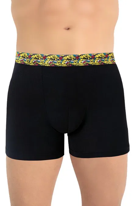 Micro Modal Esnek Bel Boxer Öts 135004 - Siyah