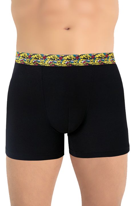 Micro Modal Esnek Bel Boxer Öts 135004 - Siyah