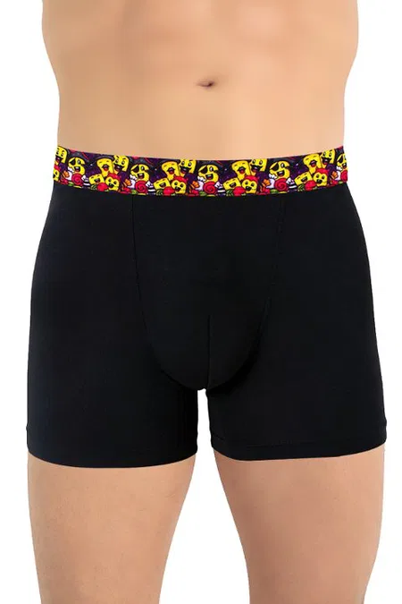 Micro Modal Elastan Erkek Boxer Siyah Öts 135004 - Siyah