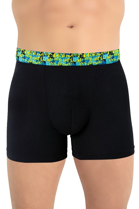 Micro Modal Esnek Bel Boxer Öts 135005 - Siyah