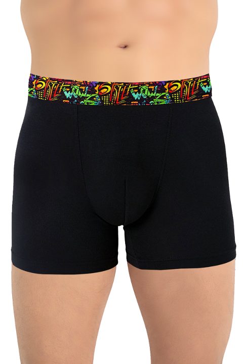 Micro Modal Elastan Erkek Boxer Öts 135005 - Siyah