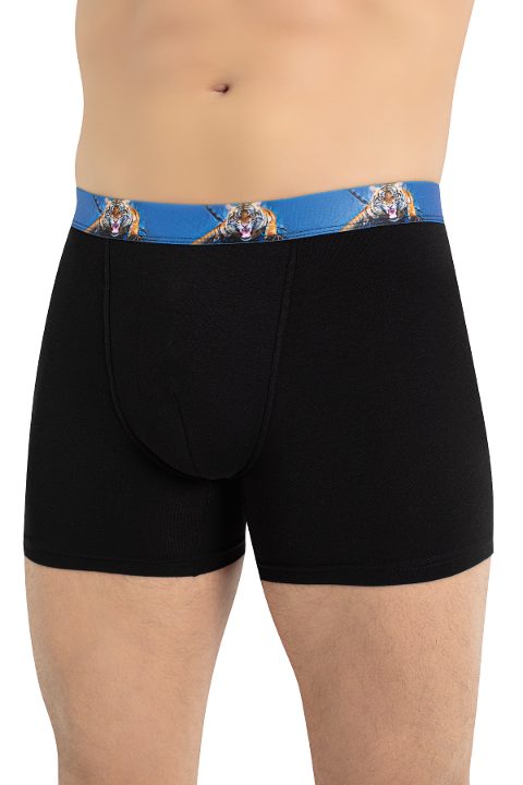 Micro Modal Esnek Bel Boxer Öts 135006 - Siyah