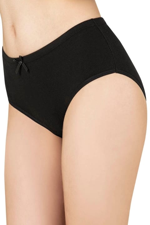 Pamuklu Esnek Yüksek Bel Bato Külot Özkan 0305 - Siyah