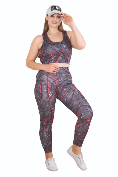 Dört Yönlü Esnek Tayt Büstiyer Spor Takım Lady 1508 - Görsel