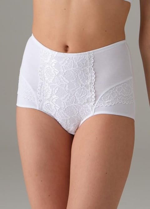 Yüksek Bel Dantelli Külot Slip Doreanse 7193 - Beyaz