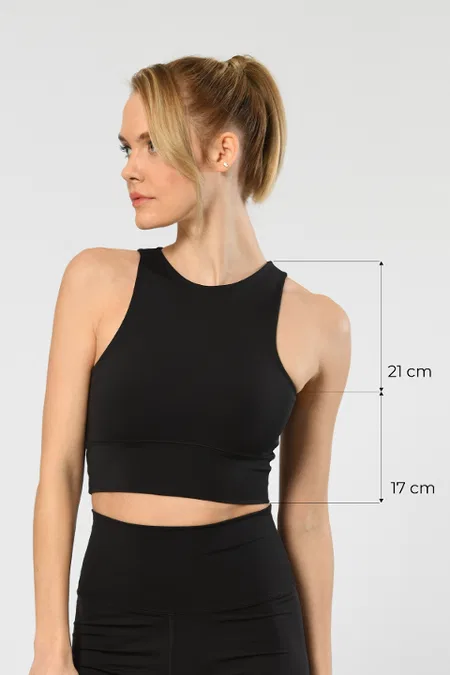 Siyah Halter Yaka Jartiyer Takım Türen 3701 - Siyah