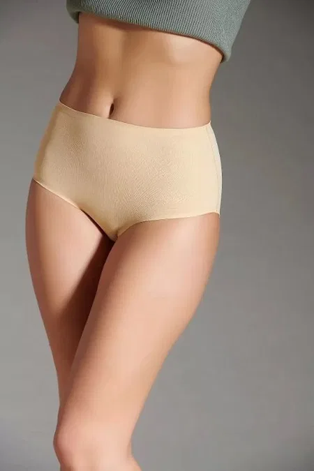 Yüksek Bel Destekli Lazer Kesim Bato Slip Eros 1002 - Ten