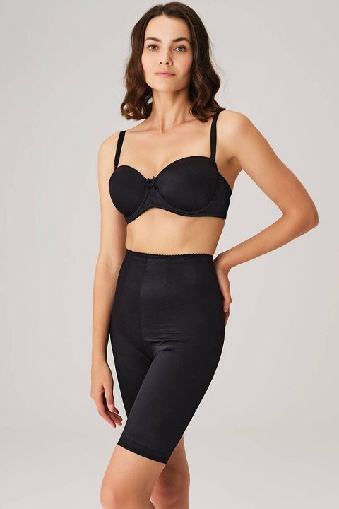 Yüksek Bel Silikonlu Boxer Külot Eros 1006 - Siyah