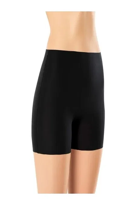 Yüksek Bel Lazer Kesim Boxer Külot Eros 1008 - Siyah