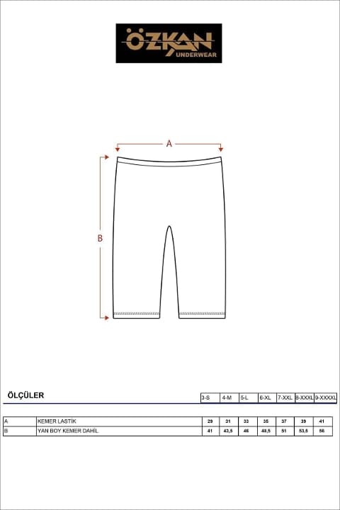 Esnek Yüksek Bel Tayt Özkan 0413 - Siyah