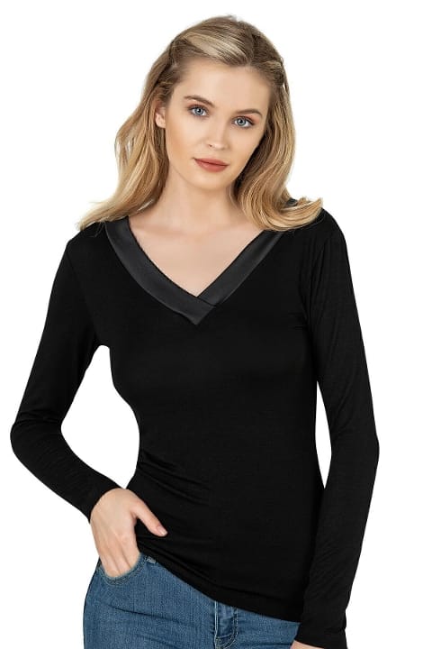 Esnek Rahat Uzun Kollu Bluz Özkan 26984