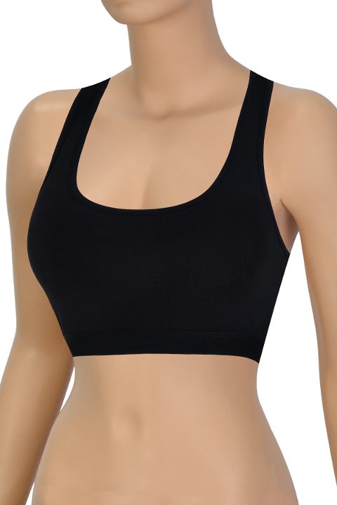 Öts İç Giyim Kadın Sporcu Sütyen Balensiz Esnek Pamuklu ÖTS 6079 - Görsel 4