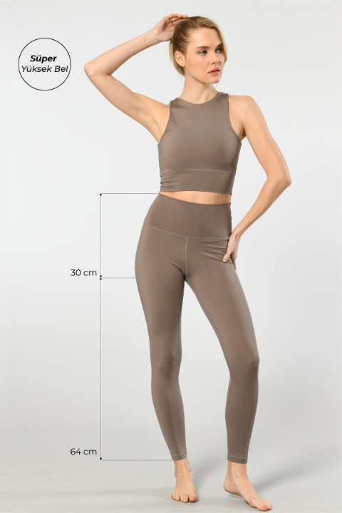 Yüksek Bel Esnek Kadın Tayt Türen 3703