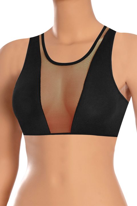 Öts İç Giyim Pamuklu Esnek Tüllü Rahat Büstiyer Öts 6077 - Görsel 2