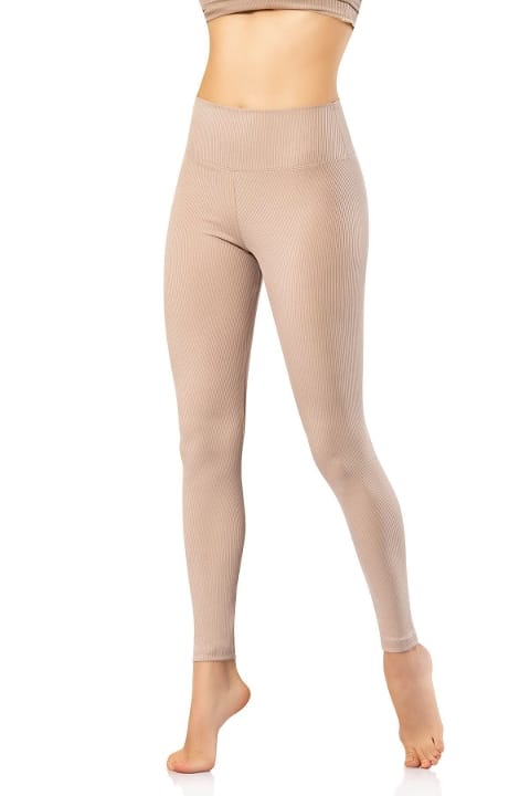 Yüksek Bel Toparlayıcı Dalgıç Kumaş Tayt Kota 4117