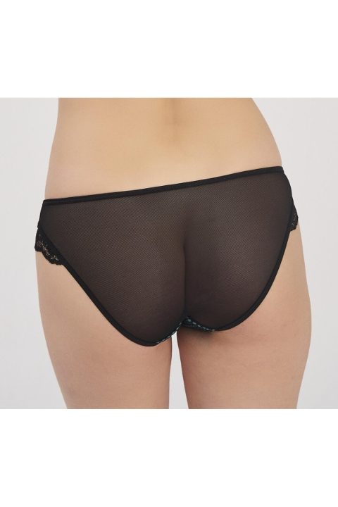 Pamuklu Transparan Slip Külot Yeşil Moonlight 3213 - Yeşil