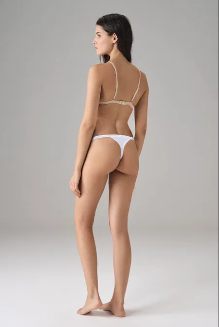 Pamuklu Yüksek Bel V-String Külot Doreanse 6124 - Beyaz