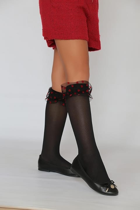 Yüksek Pamuk Oranı Kaydırmaz Taban Çocuk Çorap Daymod 2212004 - Görsel