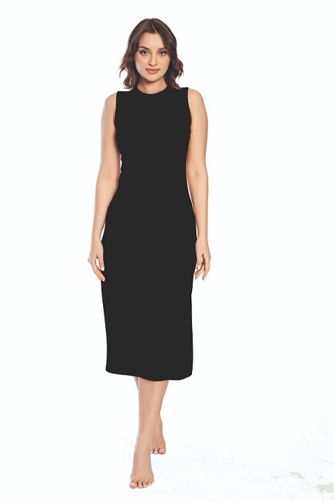 Kalın Askılı Uzun Viskon Elbise Kombinezon İMER 3164 - 2