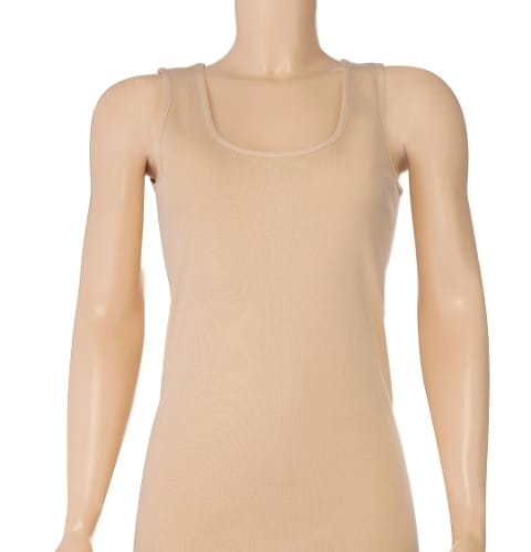 Kalın Askılı Pamuk Kadın Atlet Siyah Yıldız 2039 - Ten