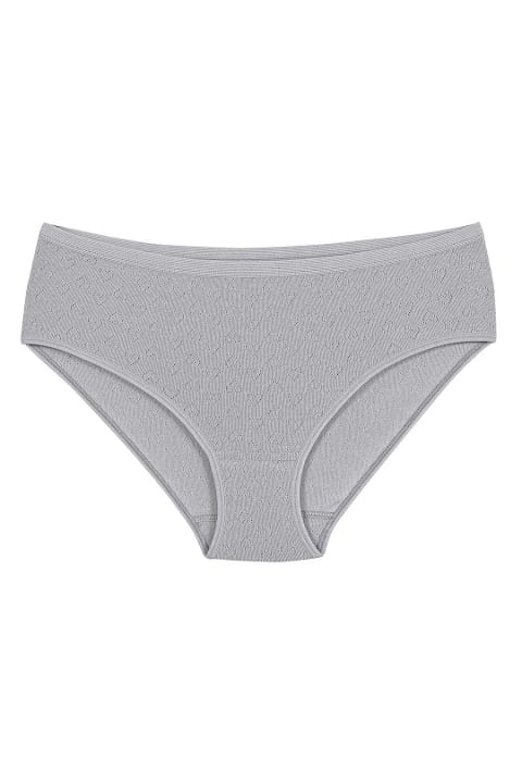 Yüksek Bel Pamuklu Bato Külot Bej Yıldız 3589 - Gri