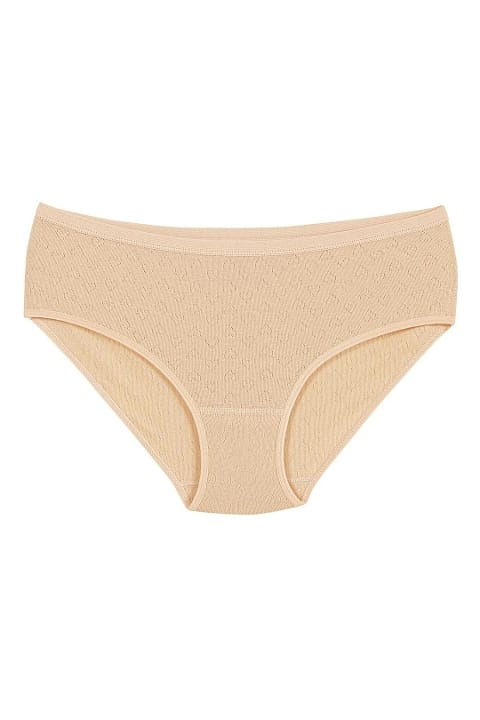 Pamuklu Yüksek Bel Bato Külot Siyah Yıldız 3591 - Ten