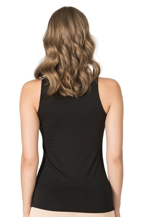 Modal Pamuklu Kare Yaka Atlet Özkan 25594 - Siyah