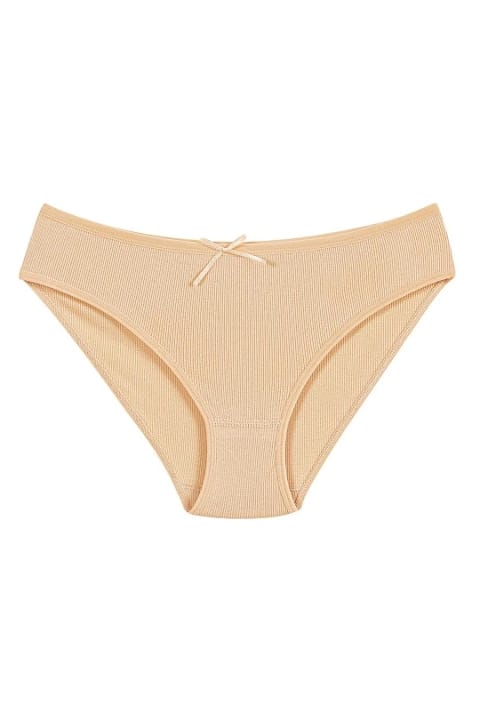 Yüksek Bel Likralı Bikini Külot Pamuk Yıldız 3551 - 2