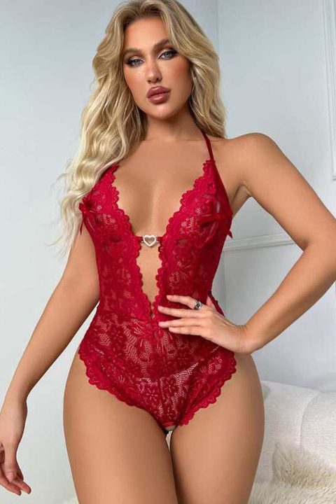 Şeffaf Dantel Tek Parça Body For Dreams 8459