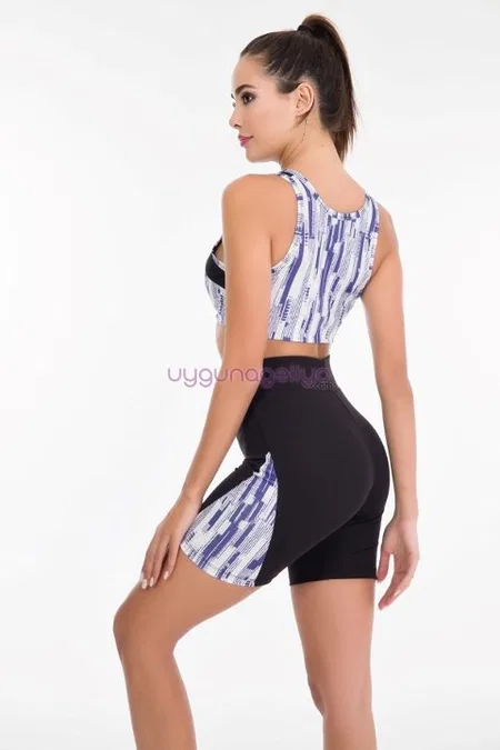 Hafif Kumaşlı Kısa Tayt Büstiyer Spor Takım Lady 4005 - Görsel