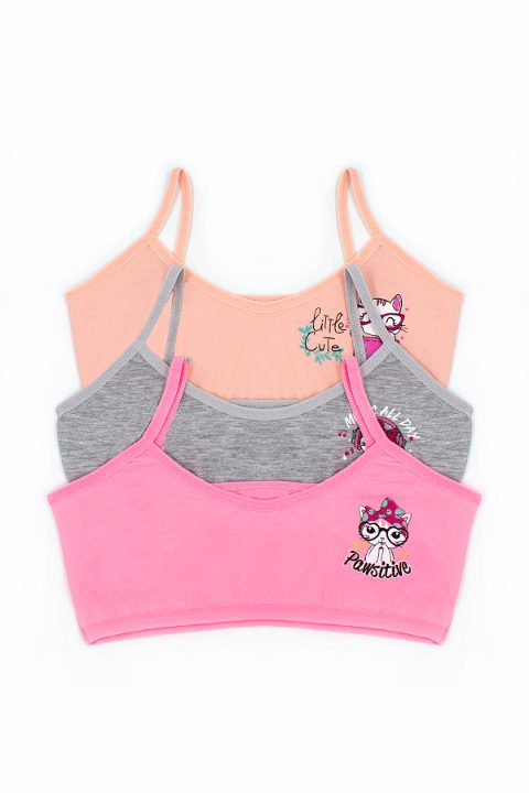 Balensiz Pamuklu Alıştırma Büstiyer Seti Öts 6120 - Gri