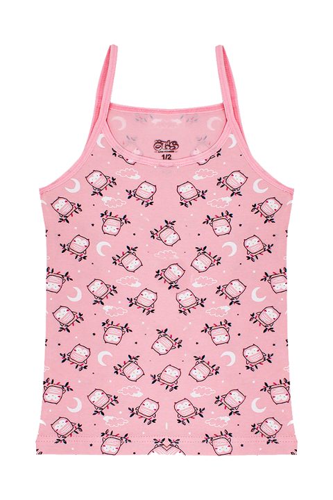 Pamuklu Geniş Askılı Kız Çocuk Atlet Öts 8151