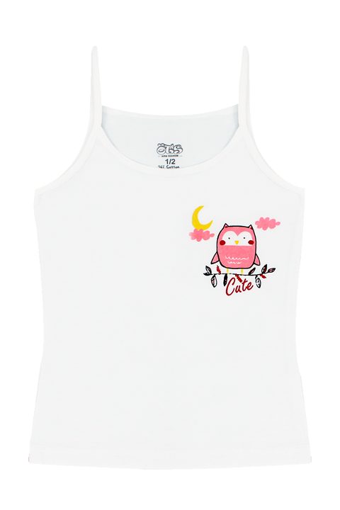 Pamuklu Geniş Askılı Kız Çocuk Atlet Öts 8151 - 2