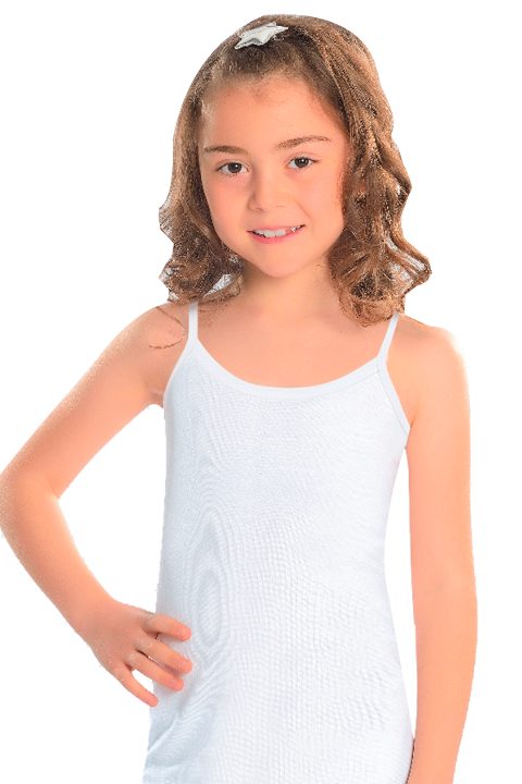 Pamuklu Likralı Geniş Askılı Kız Çocuk Atlet Öts 8160