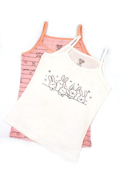 Pamuklu Geniş Askılı Kız Çocuk Atlet Öts 8152