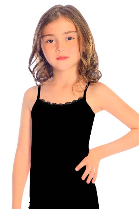 Pamuklu Geniş Askılı Kız Çocuk Atlet Öts 8043