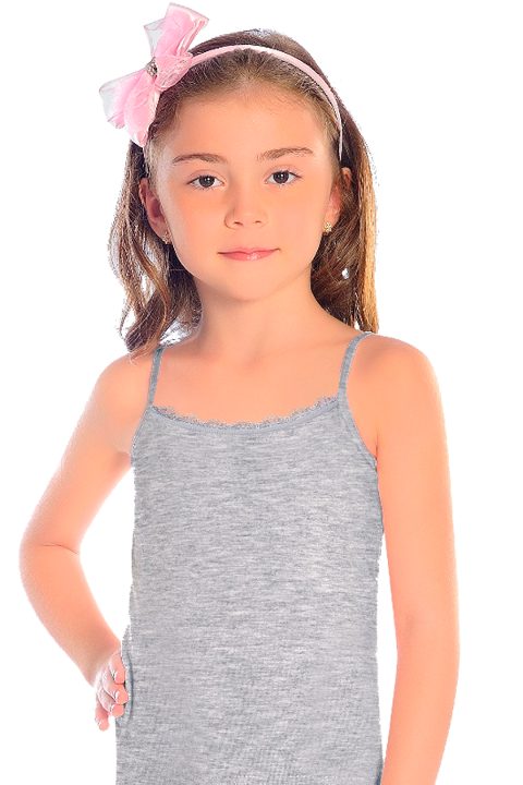 Pamuklu Geniş Askılı Kız Çocuk Atlet Öts 8043 - 2