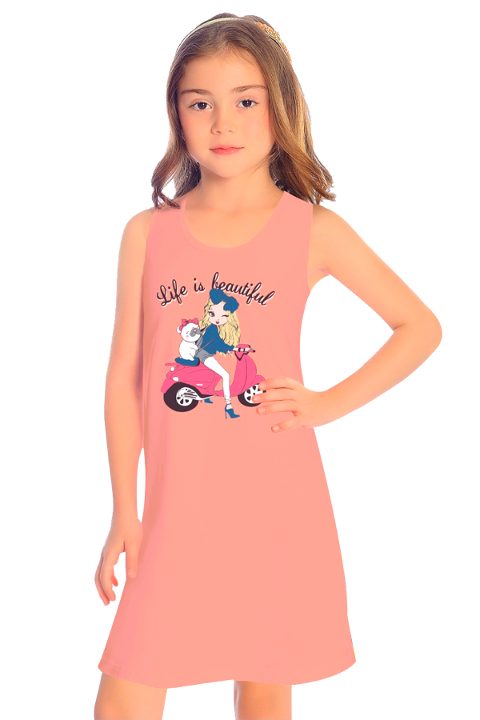 Kalın Askılı Pamuklu Kız Çocuk Atlet Öts 8013