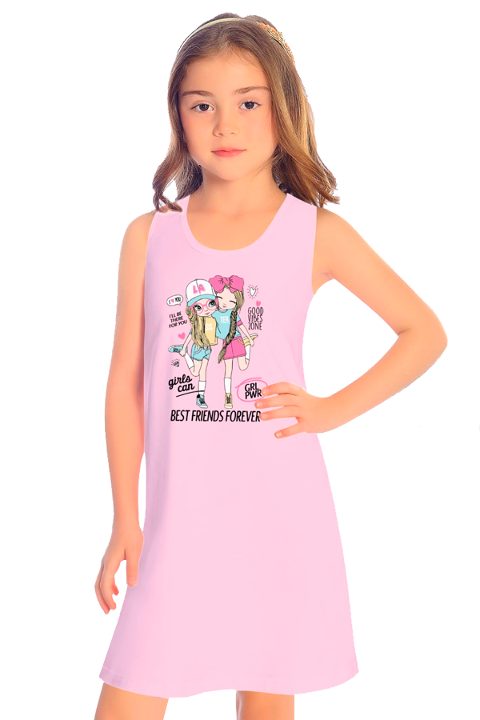 Kalın Askılı Pamuklu Kız Çocuk Atlet Öts 8013 - 2