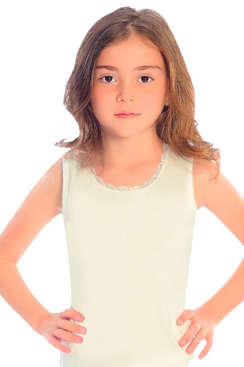 Pamuk Ribana Geniş Askılı Kız Çocuk Atlet Öts 8018