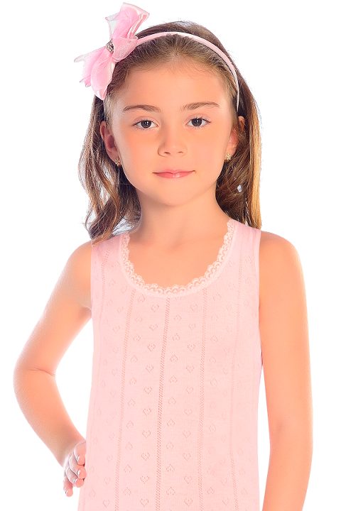 Pamuk Ribana Geniş Askılı Kız Çocuk Atlet Öts 8014