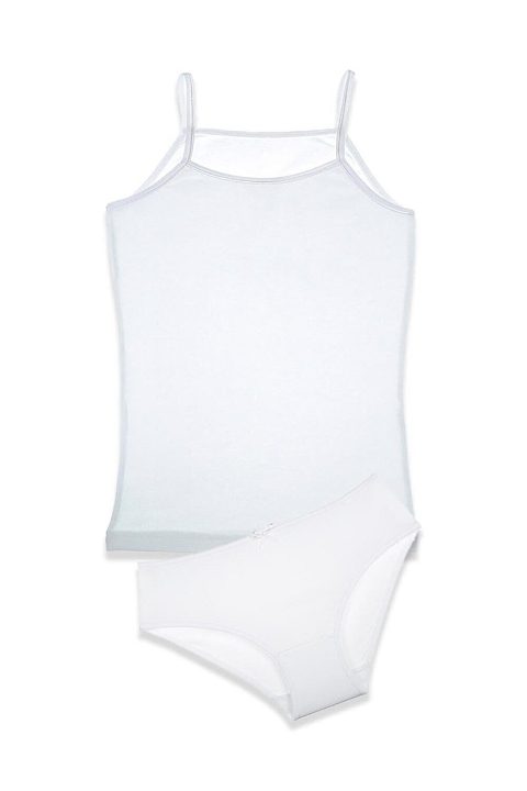 Geniş Askılı Pamuklu Kız Çocuk Atlet Takım Arma Yıldız 7510