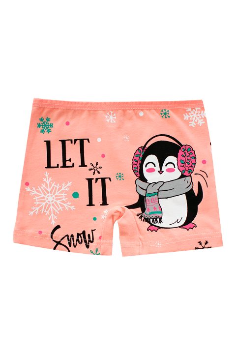 %100 Pamuklu Kız Çocuk Boxer Likralı Öts 8234