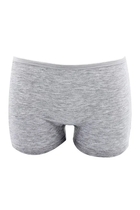 %100 Pamuklu Kız Çocuk Boxer Külot Öts 8210 - Gri