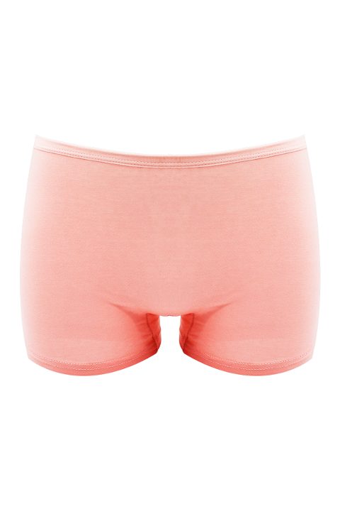 %100 Pamuklu Kız Çocuk Boxer Külot Öts 8210 - Somon